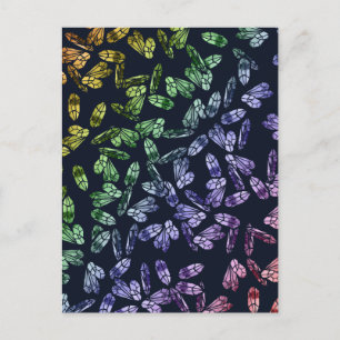 Mystic Magick Rainbow Crystals Witchy Wiccan Art Briefkaart