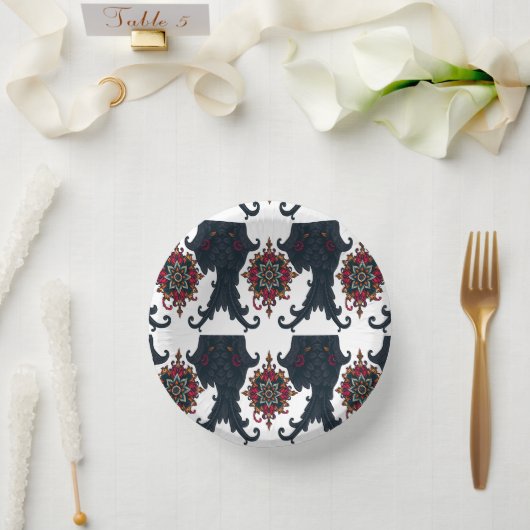 Mystic Mandala Elephant Art Papieren Kommen (Huwelijk)