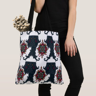 Mystic Mandala Elephant Art Tote Bag