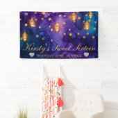 Mystic Marrakesh Night Lantern & Bokeh Sweet 16 Spandoek (Insitu)