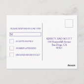 Mystic Marrakesh Night Lantern Weddenschap RSVP Briefkaart (Achterkant)