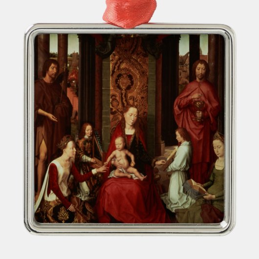 Mystic Marriage of St. Catherine en Other Saints Metalen Ornament (Voorkant)