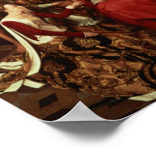Mystic Marriage of St. Catherine en Other Saints Poster (Hoek)