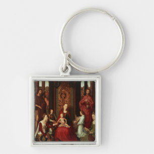Mystic Marriage of St. Catherine en Other Saints Sleutelhanger