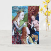 Mystic Marriage of St. Catherine of Alexandria Car Kaart (Gele Bloem)