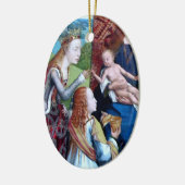 Mystic Marriage of St. Catherine of Alexandrië Keramisch Ornament (Links)