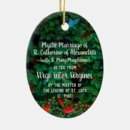 Mystic Marriage of St. Catherine of Alexandrië Keramisch Ornament