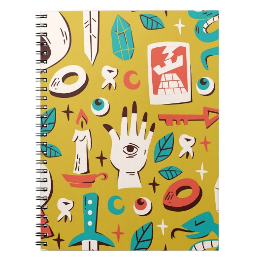 Mystic Melange: Occulte naadloze elementen Notitieboek (Voorkant)