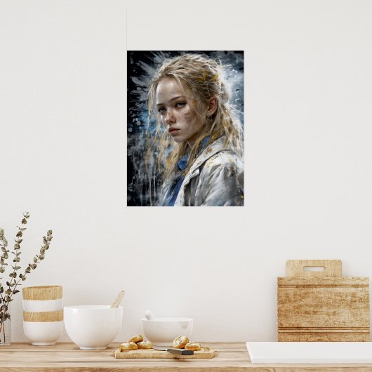 Mystic Melody: Olie Meesterwerk Poster (Keuken)