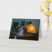 Mystic Menagerie: Een Curio-Collectie Kaart (Gele Bloem)