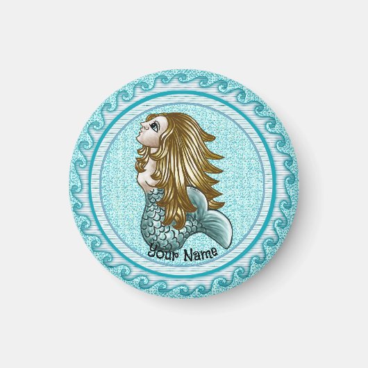 Mystic Mermaid Bubbles Magneet (Voorkant)