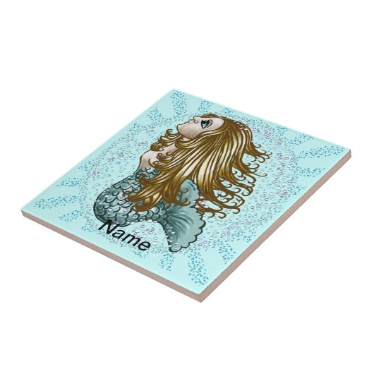 Mystic Mermaid Bubbles Tegeltje (Zijkant)