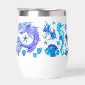 Mystic Mermaid Fairy Paarse Creature Ceramic Tegel (Rechts)