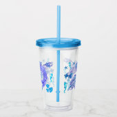 Mystic Mermaid Fairy Paarse Creature Ceramic Tegel Acryl Drinkbeker (Rechts)