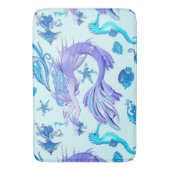 Mystic Mermaid Fairy Paarse Creature Ceramic Tegel Badmat (Voorkant Verticaal)