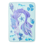 Mystic Mermaid Fairy Paarse Creature Ceramic Tegel Badmat (Voorkant Verticaal)