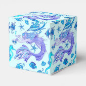 Mystic Mermaid Fairy Paarse Creature Ceramic Tegel Bedankdoosjes (Achterkant)