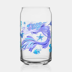 Mystic Mermaid Fairy Paarse Creature Ceramic Tegel Blikvorm Glas