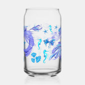 Mystic Mermaid Fairy Paarse Creature Ceramic Tegel Blikvorm Glas (Rechts)