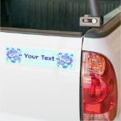 Mystic Mermaid Fairy Paarse Creature Ceramic Tegel Bumpersticker (Op Truck)