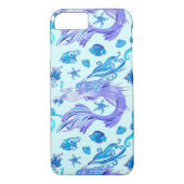 Mystic Mermaid Fairy Paarse Creature Ceramic Tegel Case-Mate iPhone Case (Achterkant)