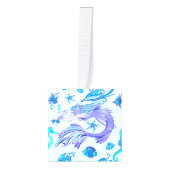 Mystic Mermaid Fairy Paarse Creature Ceramic Tegel Decoratie (Voorkant)