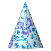 Mystic Mermaid Fairy Paarse Creature Ceramic Tegel Feesthoedjes (Achterkant)