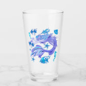 Mystic Mermaid Fairy Paarse Creature Ceramic Tegel Glas (Voorkant)