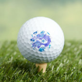 Mystic Mermaid Fairy Paarse Creature Ceramic Tegel Golfballen (Insitu Shirt)