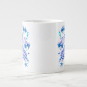 Mystic Mermaid Fairy Paarse Creature Ceramic Tegel Grote Koffiekop (Voorkant)