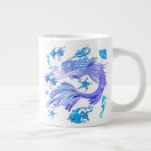 Mystic Mermaid Fairy Paarse Creature Ceramic Tegel Grote Koffiekop (Rechts)