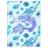 Mystic Mermaid Fairy Paarse Creature Ceramic Tegel Klembord (Achterkant)