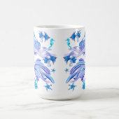 Mystic Mermaid Fairy Paarse Creature Ceramic Tegel Koffiemok (Center)