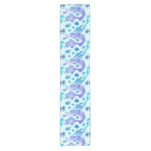 Mystic Mermaid Fairy Paarse Creature Ceramic Tegel Korte Tafelloper (Voorkant)