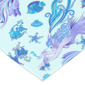 Mystic Mermaid Fairy Paarse Creature Ceramic Tegel Korte Tafelloper (Hoek)