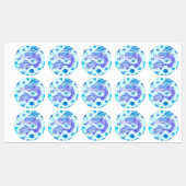 Mystic Mermaid Fairy Paarse Creature Ceramic Tegel Labels (Vel)