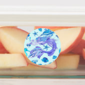 Mystic Mermaid Fairy Paarse Creature Ceramic Tegel Labels (Aangebracht)