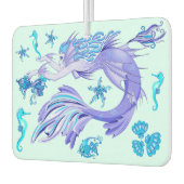 Mystic Mermaid Fairy Paarse Creature Ceramic Tegel Luchtverfrisser (Links)