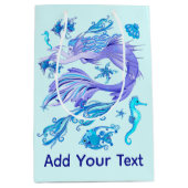 Mystic Mermaid Fairy Paarse Creature Ceramic Tegel Medium Cadeauzakje (Voorkant)