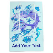 Mystic Mermaid Fairy Paarse Creature Ceramic Tegel Medium Cadeauzakje (Achterkant)