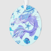 Mystic Mermaid Fairy Paarse Creature Ceramic Tegel Ornament (voorkant)