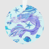 Mystic Mermaid Fairy Paarse Creature Ceramic Tegel Ornament (voorkant)