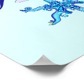 Mystic Mermaid Fairy Paarse Creature Ceramic Tegel Poster (Hoek)
