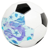 Mystic Mermaid Fairy Paarse Creature Ceramic Tegel Voetbal (Drie kwart)