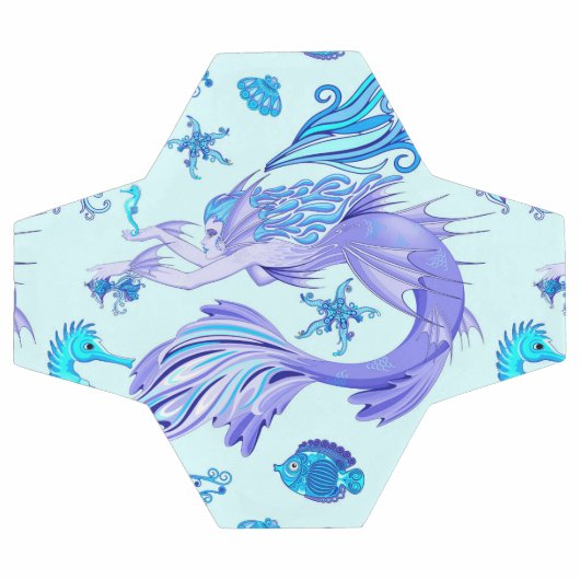 Mystic Mermaid Fairy Paarse Creature Ceramic Tegel Voetbal (Enkel)