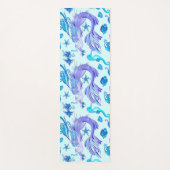 Mystic Mermaid Fairy Paarse Creature Ceramic Tegel Yogamat (Voorkant)