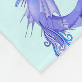 Mystic Mermaid Fairy Paarse Creature Fleece Deken (Hoek)