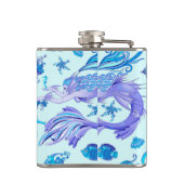 Mystic Mermaid Fairy Paarse Creature Heupfles (Achterkant)