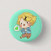 Mystic Messenger : Blushing Yoosung Button (Voorkant)