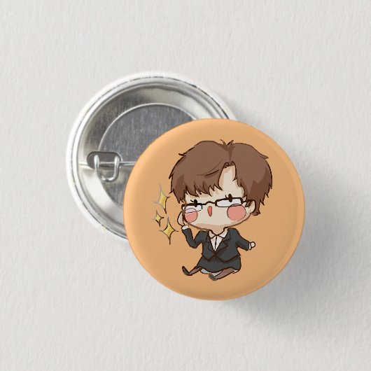 Mystic Messenger : Sparkly Eyes Jaehee Button (Voorkant /achterkant)